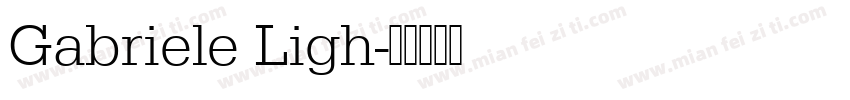 Gabriele Ligh字体转换